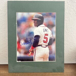 Ron Gant autograph Picture Atlanta Braves